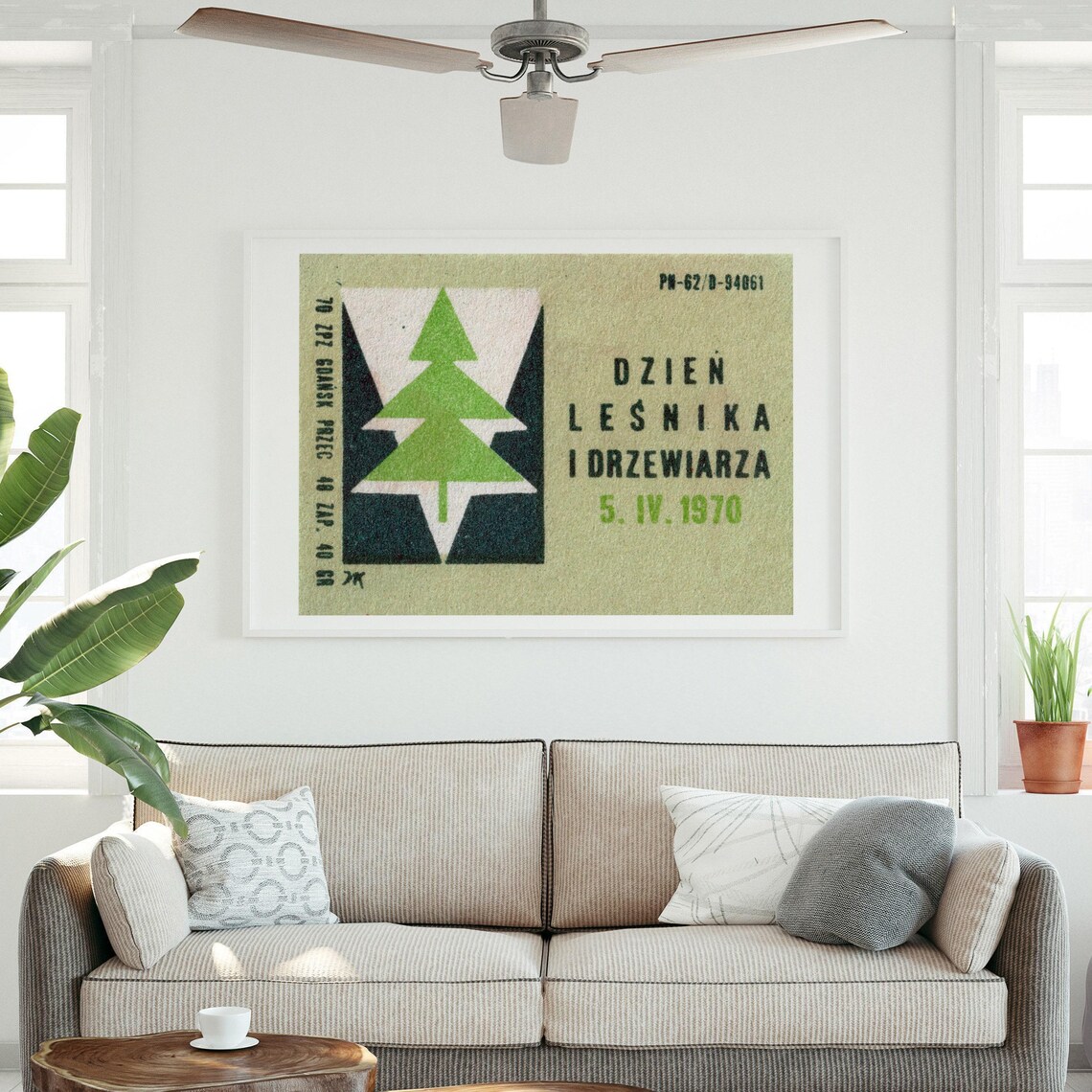 Day Of The Forest Worker Vintage Poster Print - Image 3