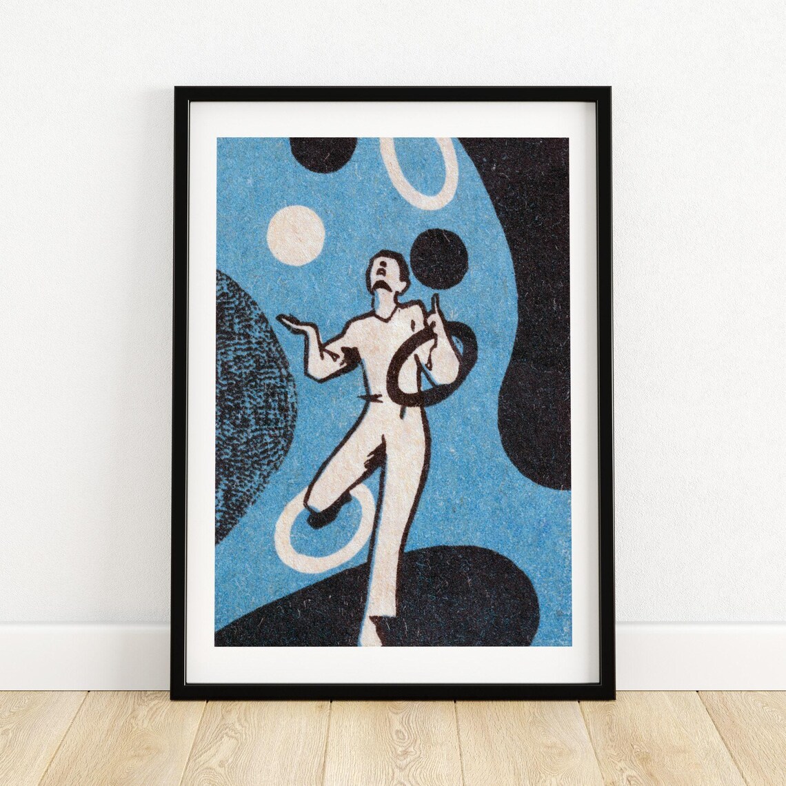 Juggler Matchbox Vintage Eastern Europe Art Print