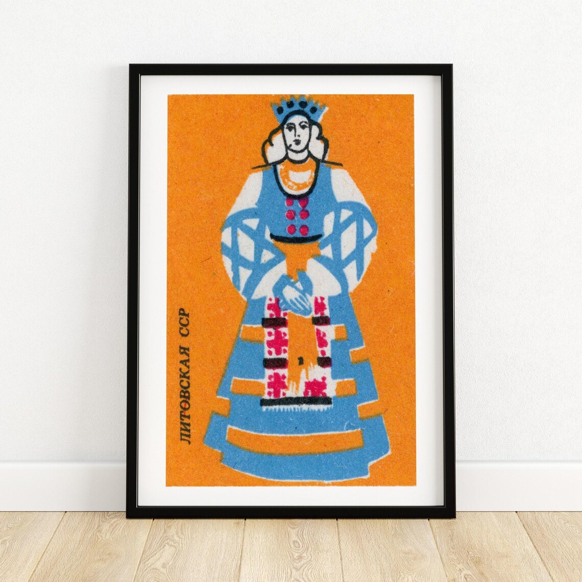 Lithuanian Woman Vintage Eastern Europe Art Print