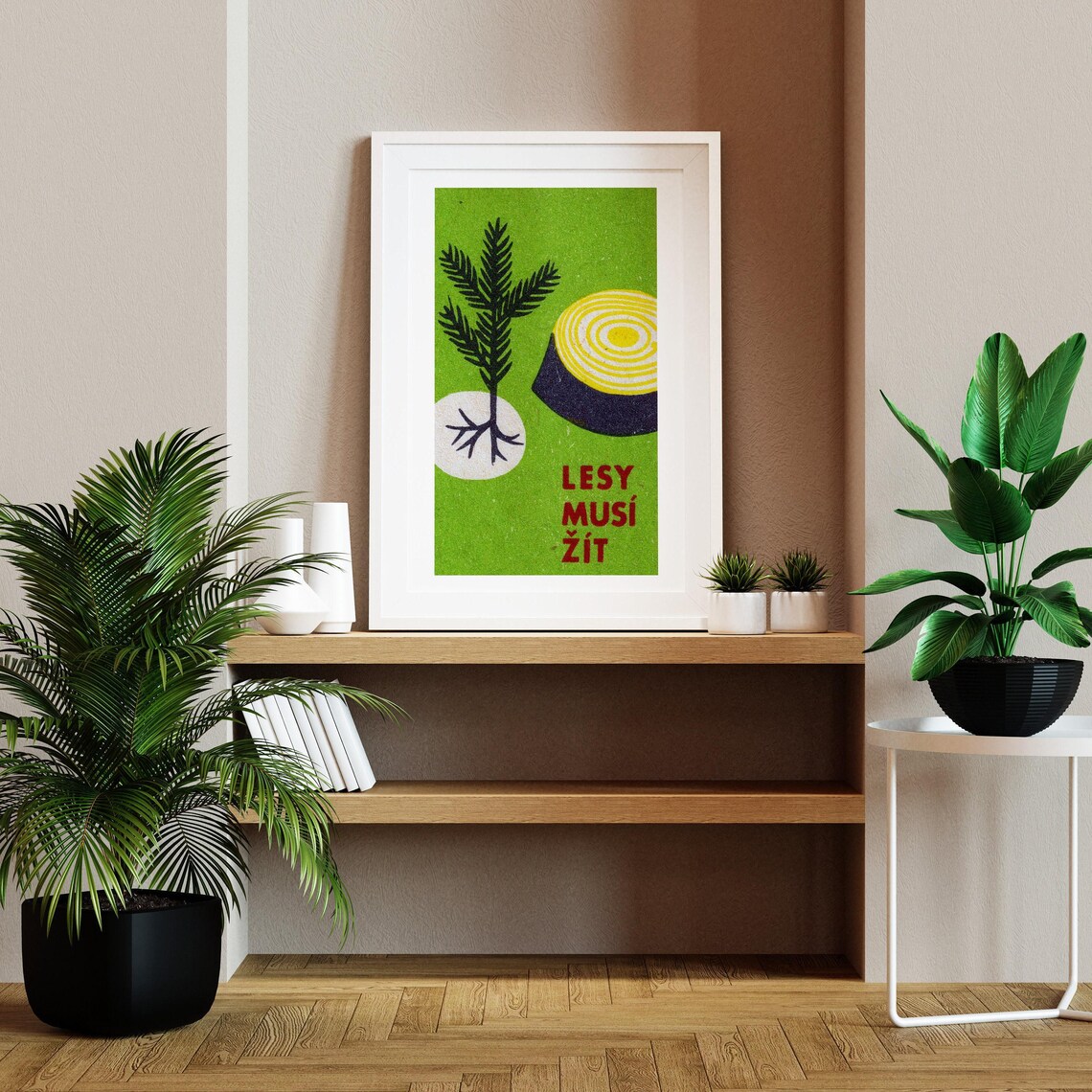 Trees Must Live, Vintage Czech Art Poster Print - Image 2