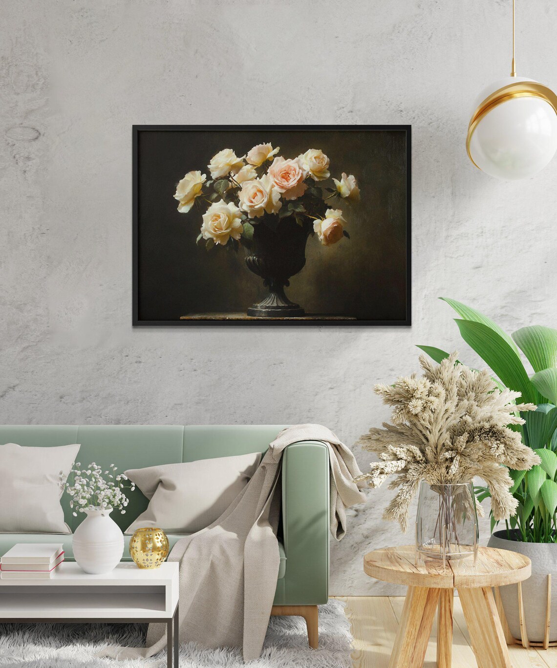 Elegant Floral Vintage Rose Blossom Still Life Print - Image 2