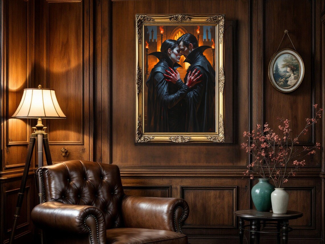 Gothic Vampire Lovers, Romantic Dark Romance Poster - Image 3