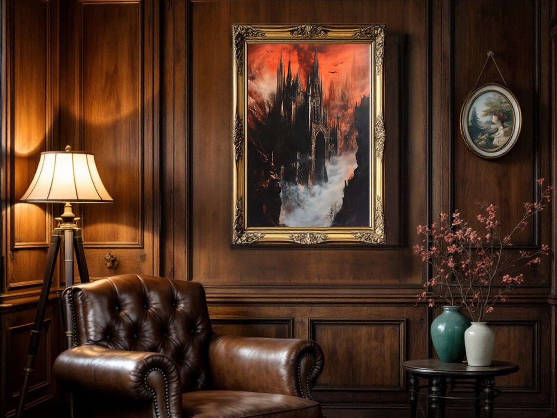 Gothic Castle, Spooky Halloween Dark Fantasy Poster - Image 3
