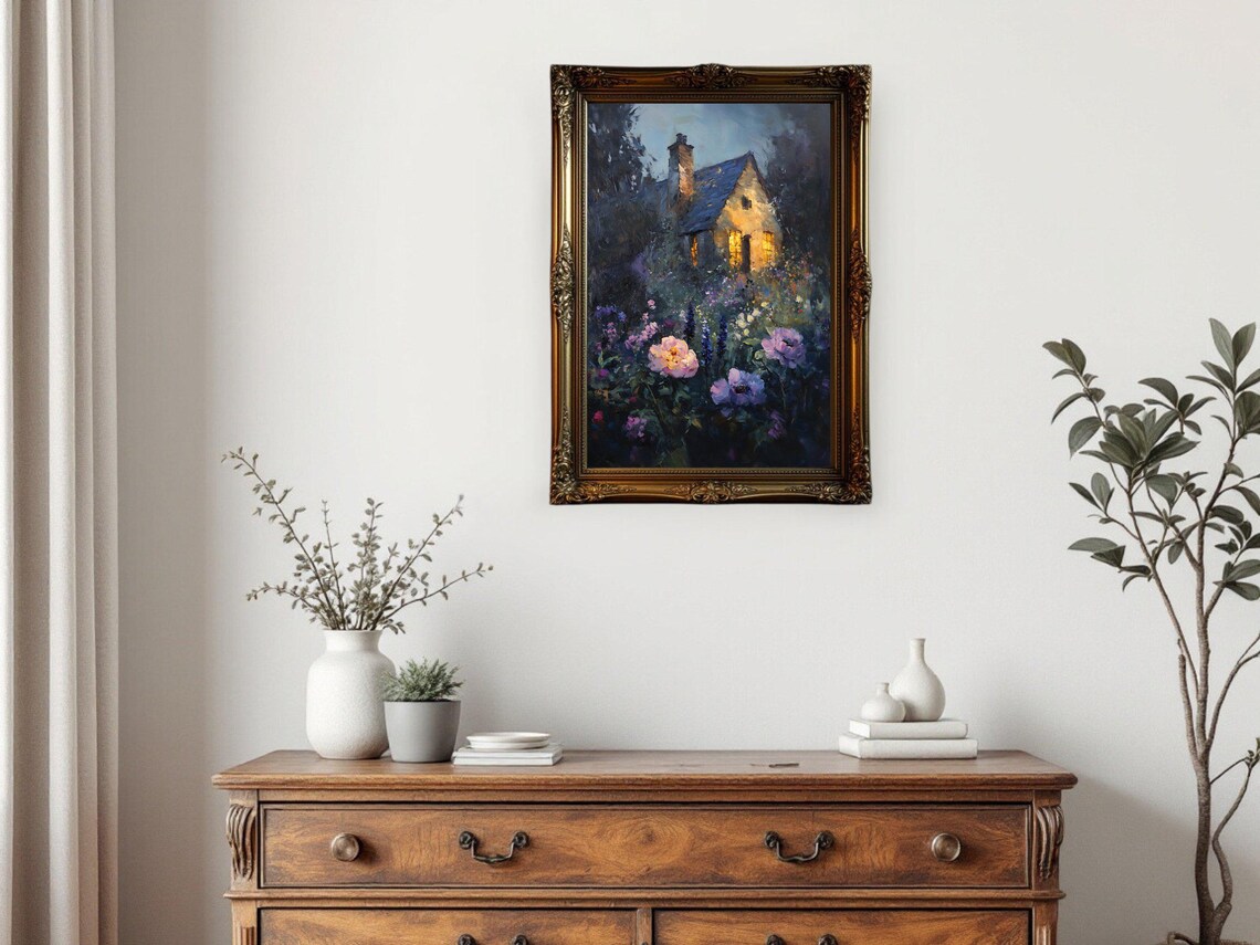 Enchanting Cottage - Minimalist Travel Poster - Image 3