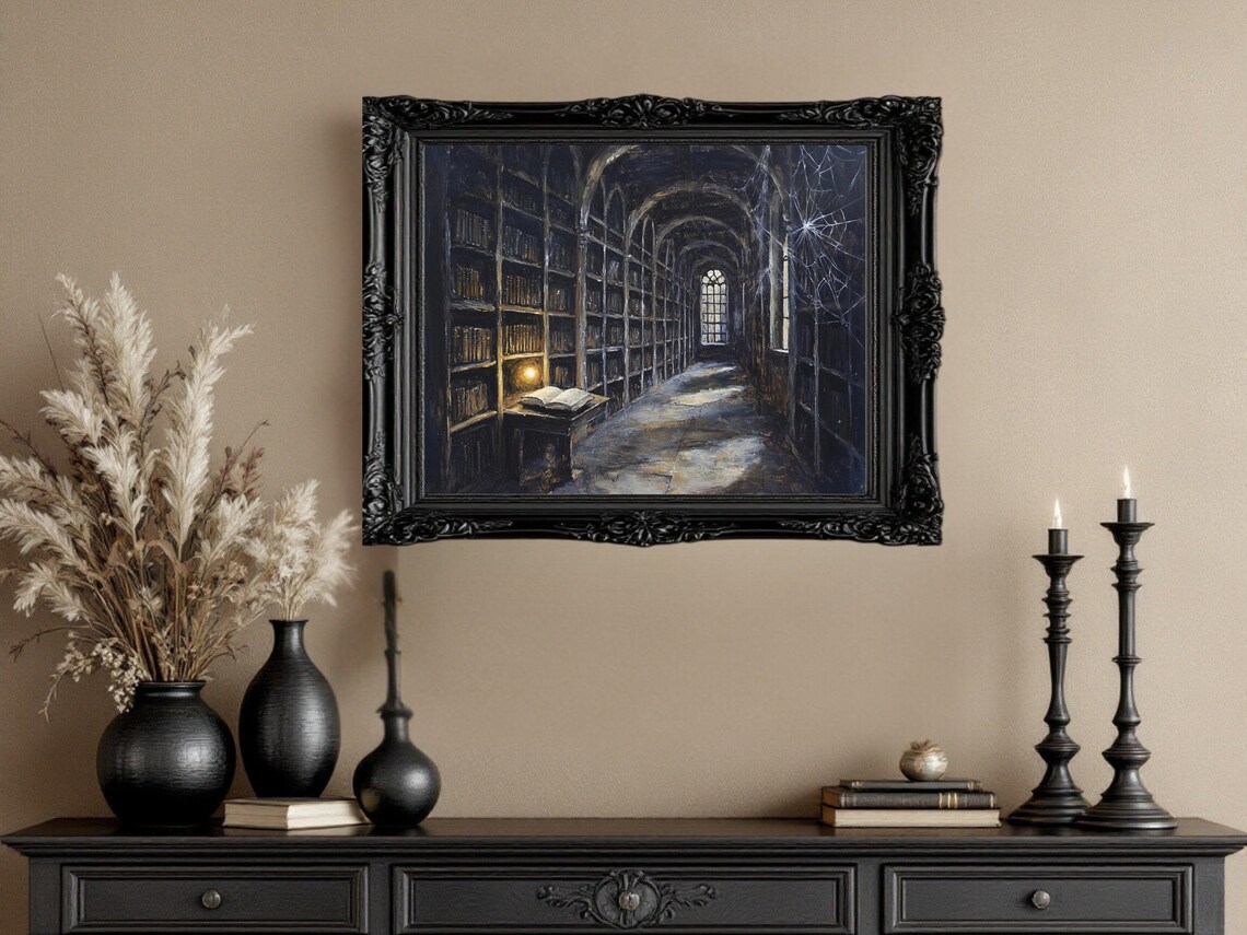 Enchanted Library - Dark Mystic Medieval Fantasy - Image 3