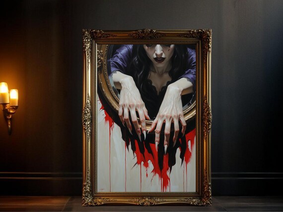 Gothic Horror Dark Fantasy Halloween Painting