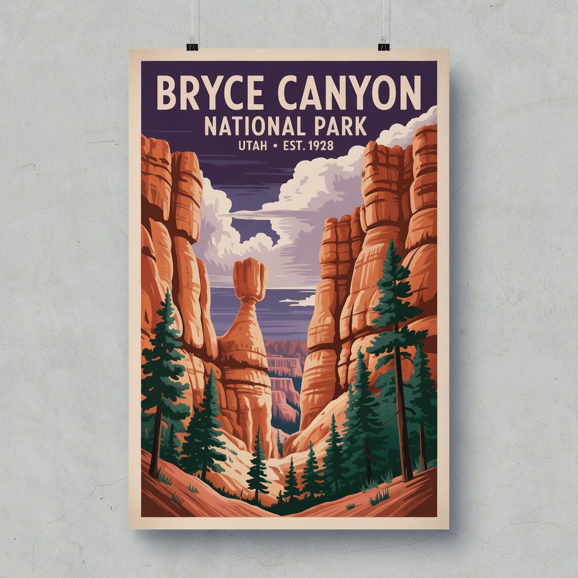 Bryce Canyon National Park Utah Landscape Poster