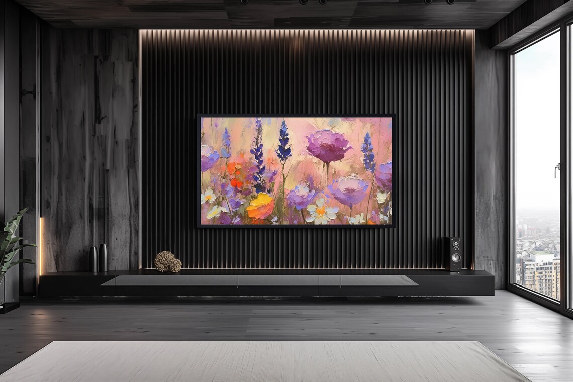 Abstract Spring Wildflower Cottagecore Art Print - Image 2