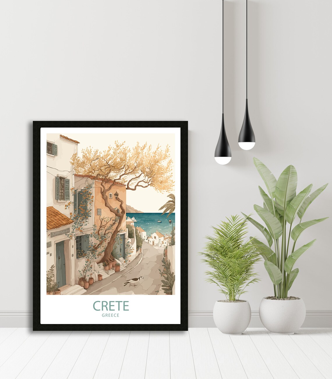 Crete Greece Travel Print Art Print - Image 3