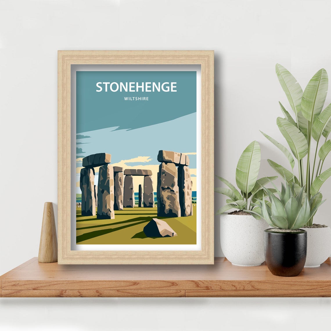 Stonehenge Wiltshire Ancient Stones Sunrise Meadow Travel Poster - Image 5