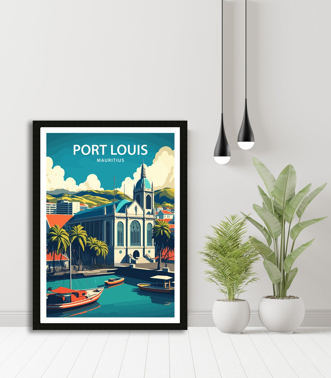 Port Louis Travel Print Wall Art Port Louis Travel Poster Gift For Port Louis Scenery Wall Art Port Louis Mauritius Gift Wall Art Port Louis - Image 5