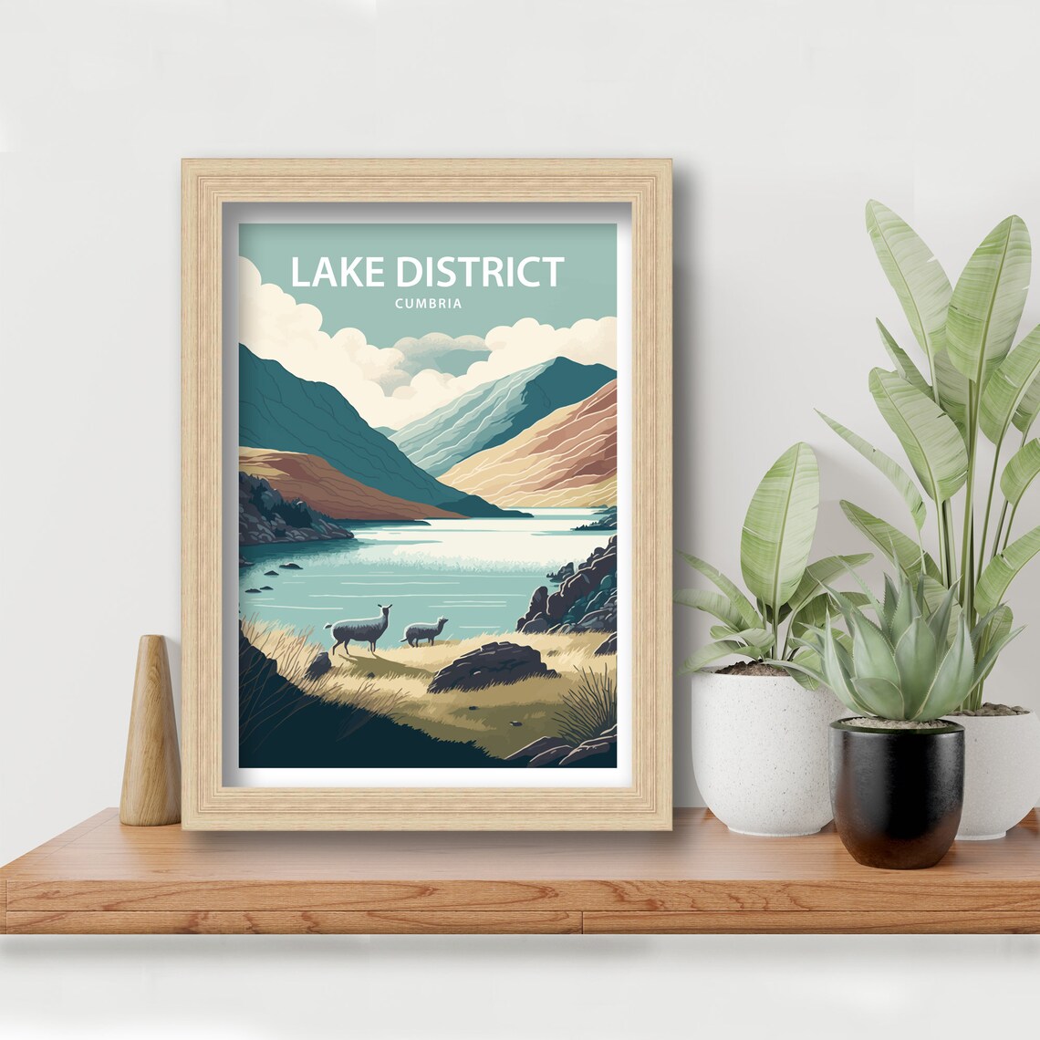 Lake District Travel Poster, Travel Art Print - Image 3