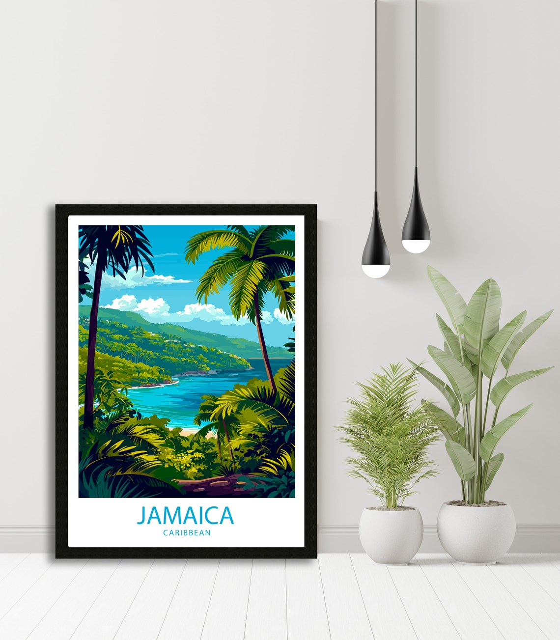 Jamaica Travel Print Jamaica Wall Decor Caribbean Jamaica Art Jamaica Wall Art Caribbean Poster Gift For Island Travel Lovers Jamaica Poster - Image 4