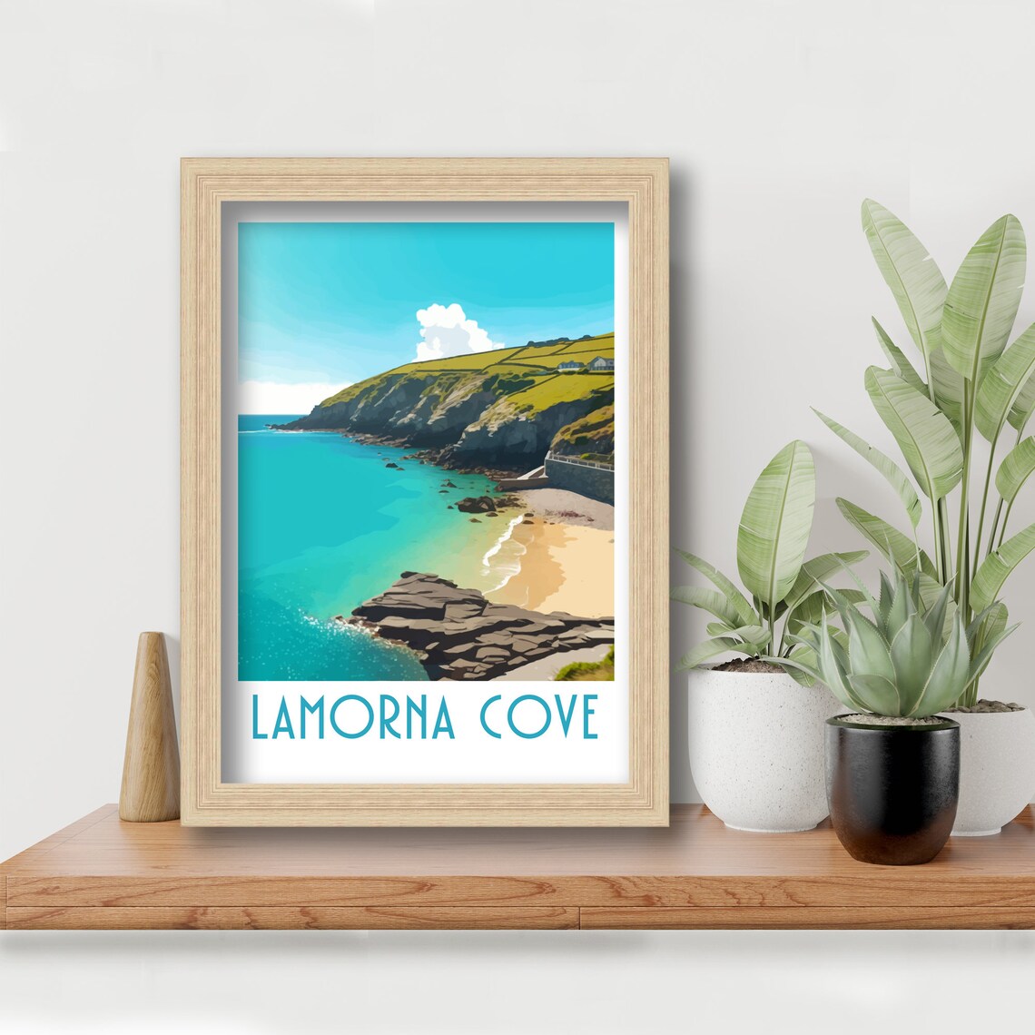 Lamorna Cornwall Travel Poster, Place-Inspired Art - Image 6