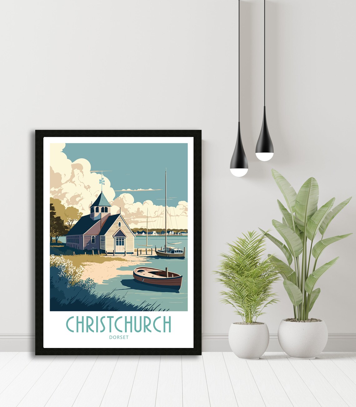 Christchurch Harbour Travel Poster, Dorset View - Image 5