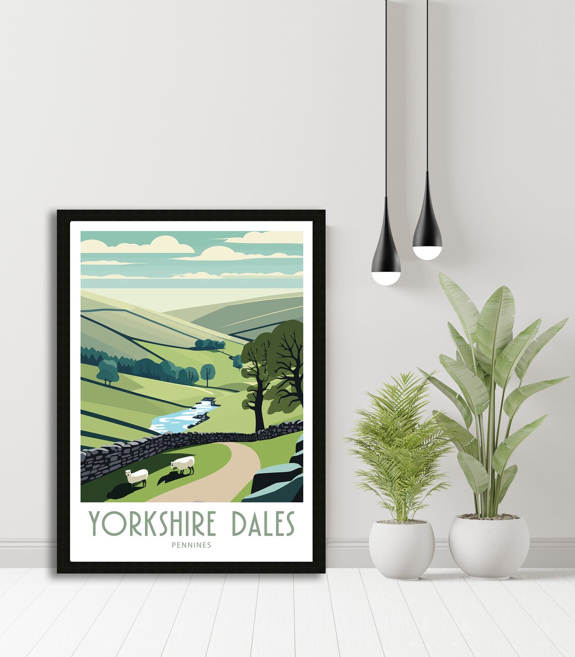 Yorkshire Dales Travel Poster, Yorkshire Scenery - Image 5