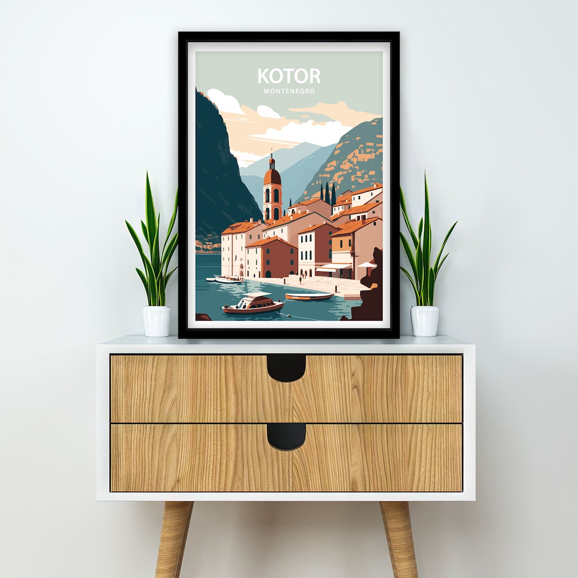 Kotor Travel Poster, Montenegro Scenery Art Print - Image 2
