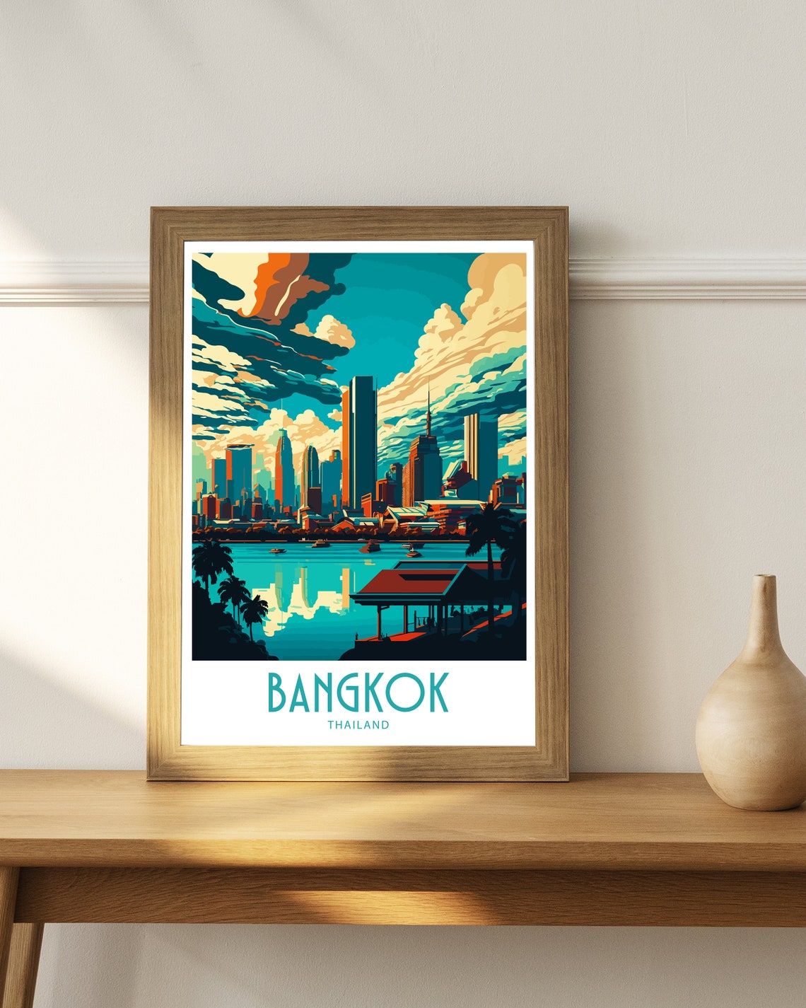 Bangkok Travel Print Bangkok Home Dcor Bangkok Thailand Art Print Bangkok Thailand Room Print For Bangkok Gift Art Decor Bangkok Thailand - Image 4