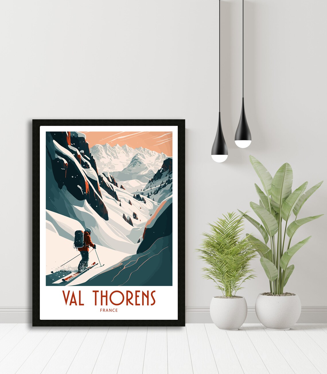 Val Thorens Ski Travel Poster Gift - Image 4