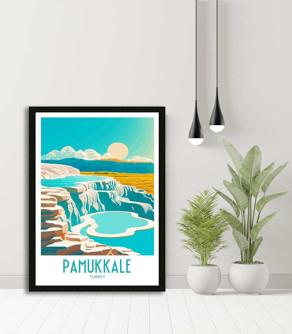 Pamukkale Turkey Travel Poster, Travel Print - Image 5
