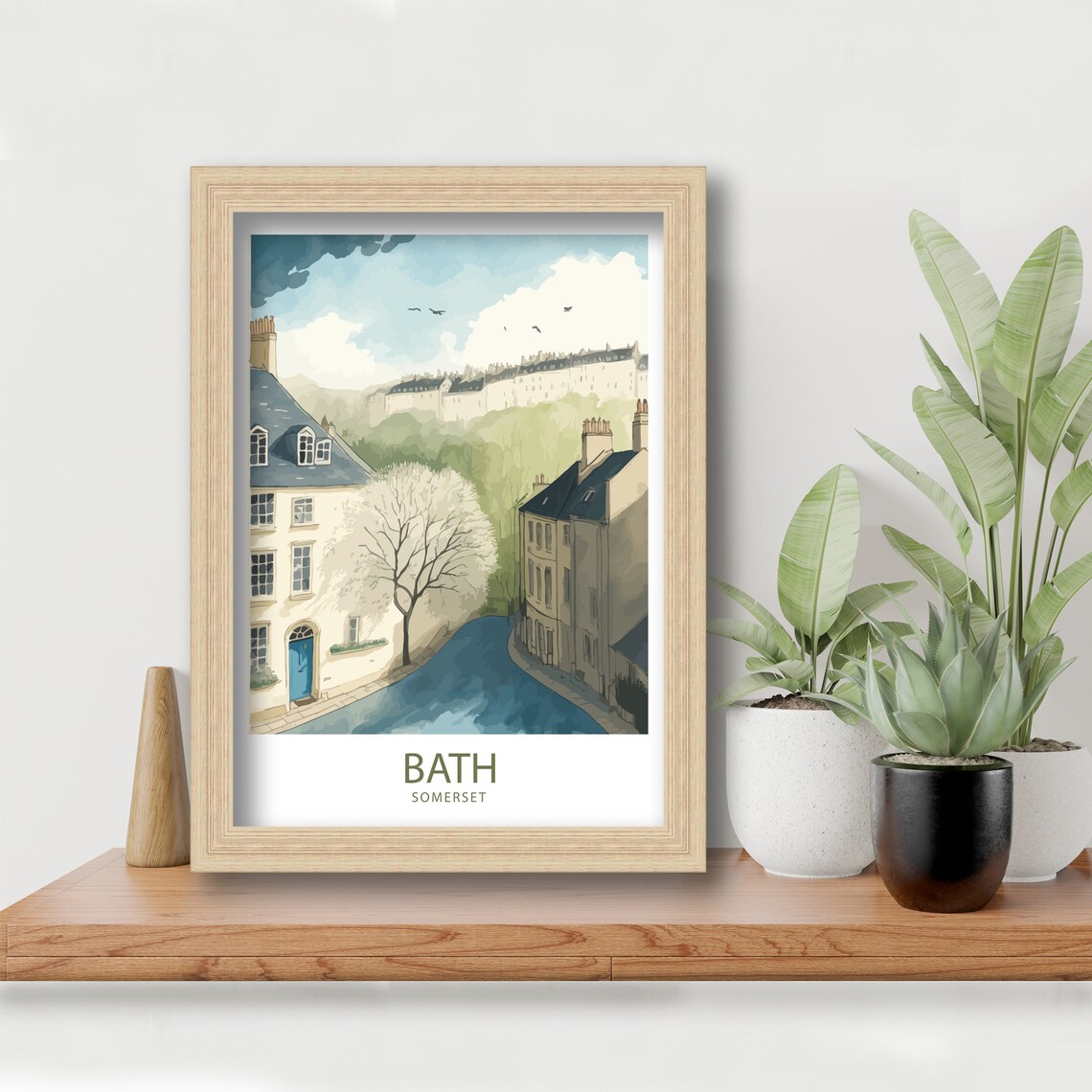 Bath Travel Poster, Somerset Home Decor Art Print - Image 5