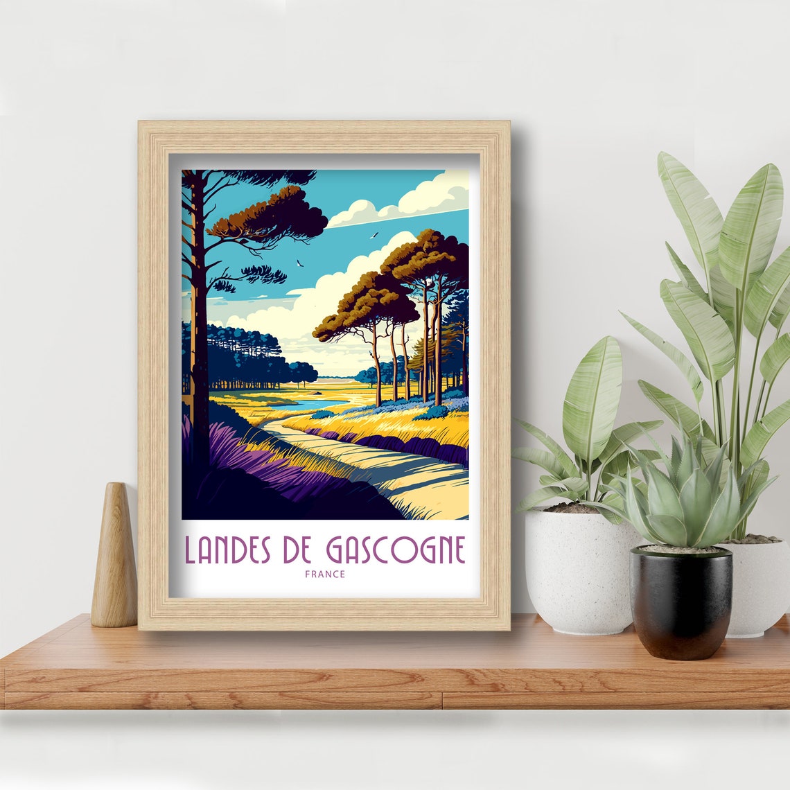 Landes De Gascogne Park Travel Print Landes De Gascogne Park France Poster Home Dcor Landes De Gascogne Park France Art Wall Hanging Gift - Image 6