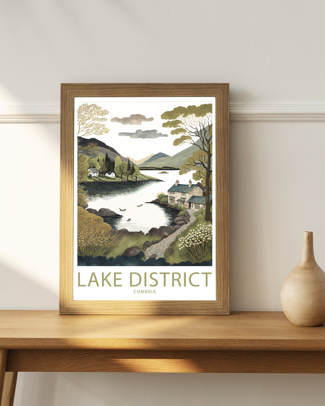 Lake District Travel Poster, Scenic Wall Art - Image 4