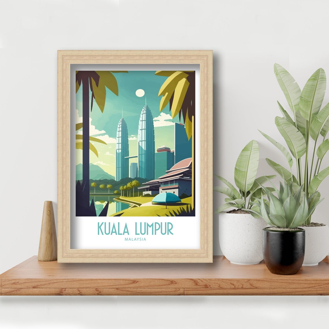 Kuala Lumpur Travel Poster, Petronas Twin Towers - Image 5
