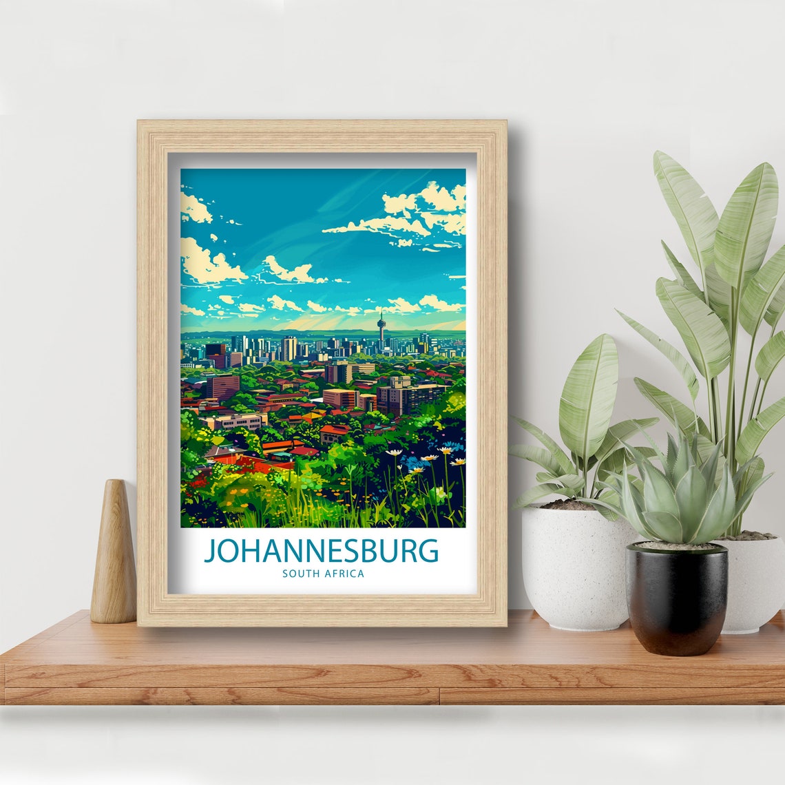 Johannesburg Travel Print Johannesburg Wall Decor South Africa Johannesburg Art Johannesburg Wall Art South Africa Poster Johannesburg Art - Image 5
