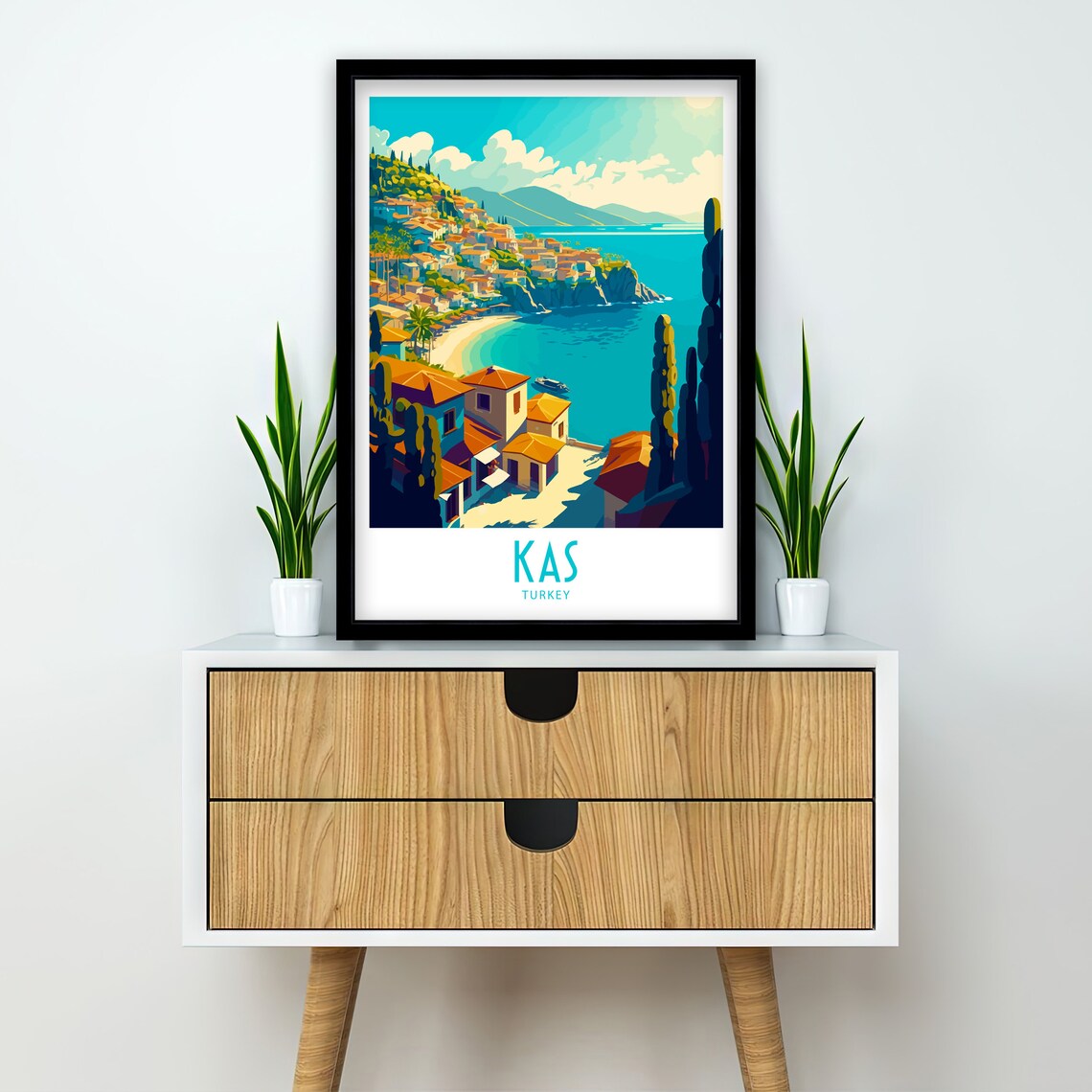 Kas, Turkey Travel Poster, Europe Wall Art Print - Image 2