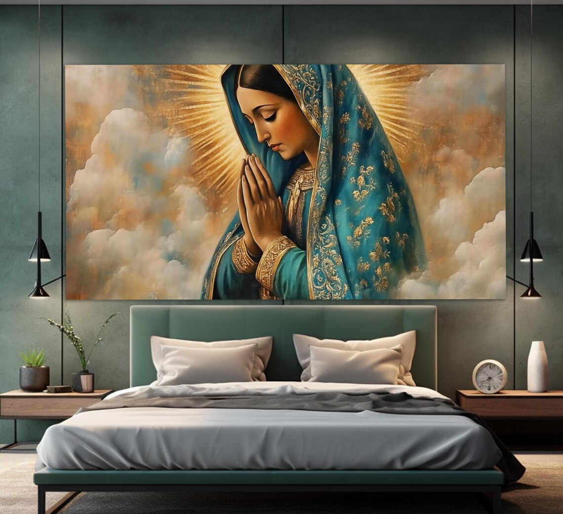 Our Lady Of Guadalupe Vintage Painting Style Art Print