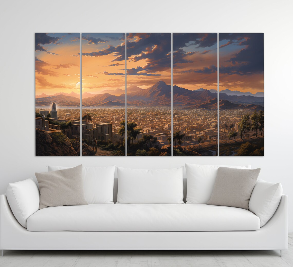 Abstract Asmara Skyline, Eritrea Travel Poster - Image 2
