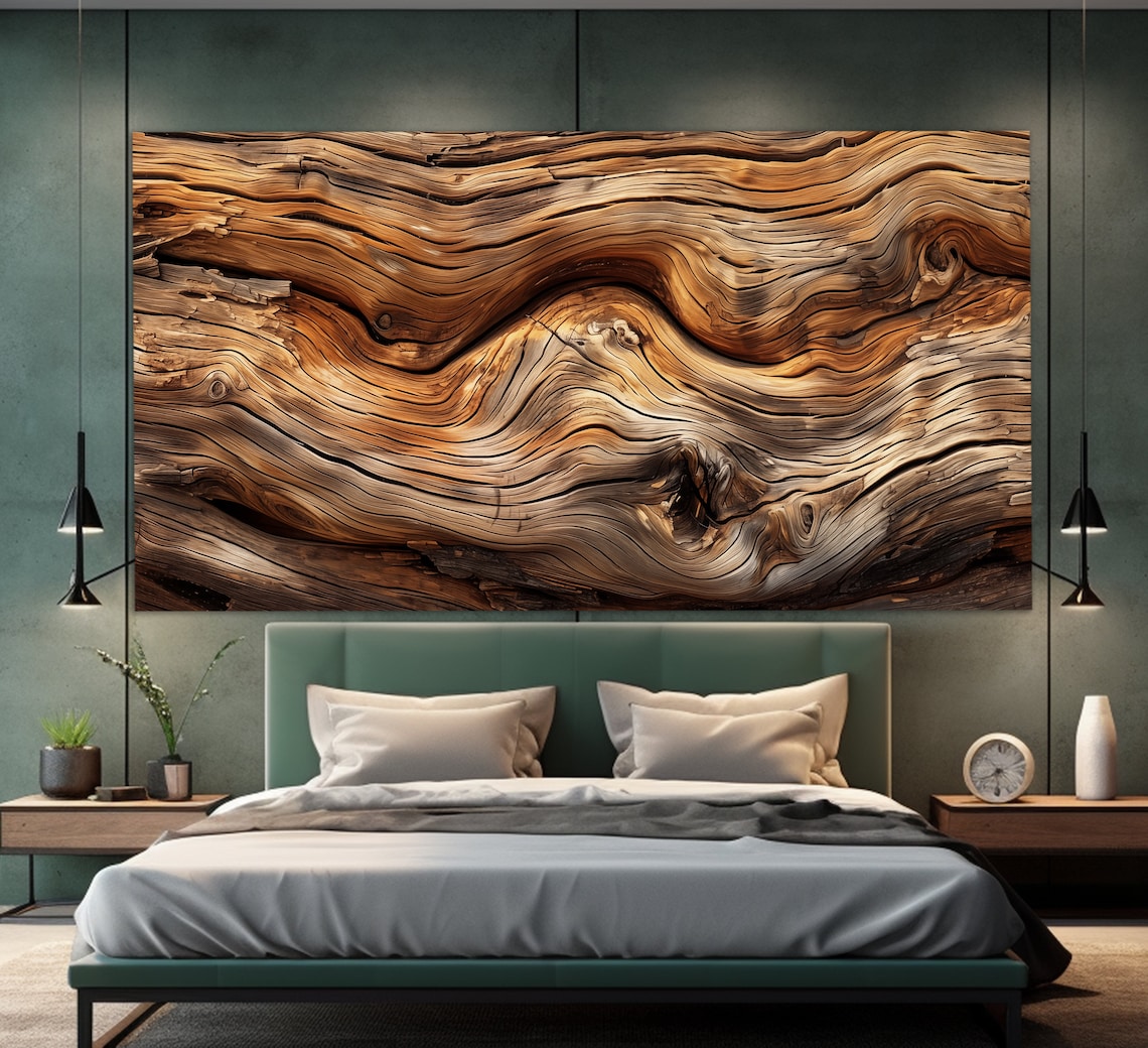Wood Texture Art Print, Warm Tones Wall Decor - Image 6