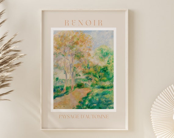 Renoir Poster August Renoir Print Renoir Wall Art Renoir Picture Renoir Monet Print Vintage Renoir Art Paysage Dautomne