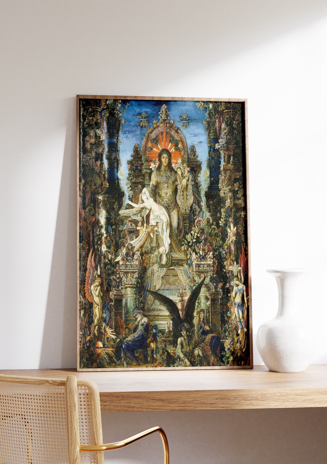 Jupiter And Semele By Gustave Moreau, Vintage Art Print
