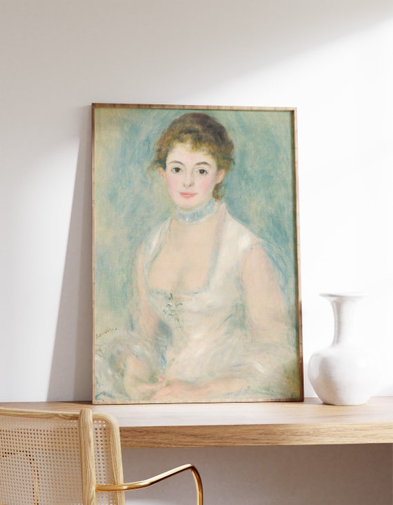 Renoir Madame Henriot 1876 Vintage Art Print
