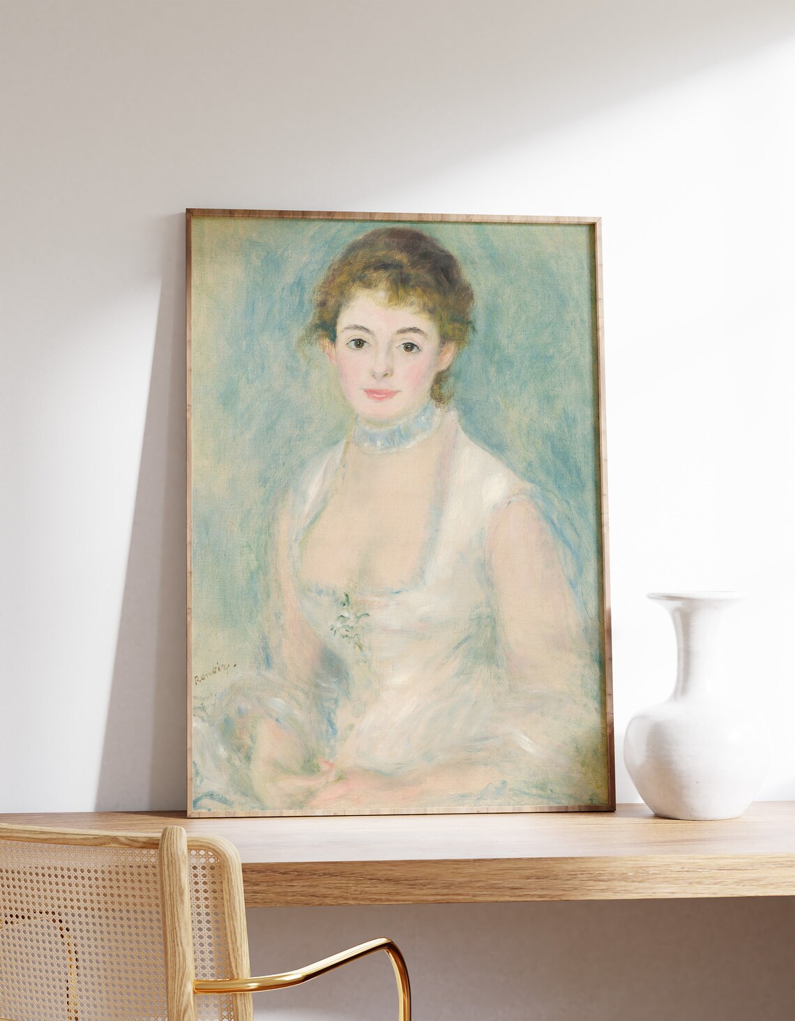 Renoir Madame Henriot 1876 Vintage Art Print