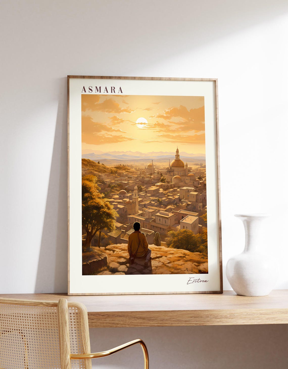 Asmara Travel Poster, Eritrea Decor Print