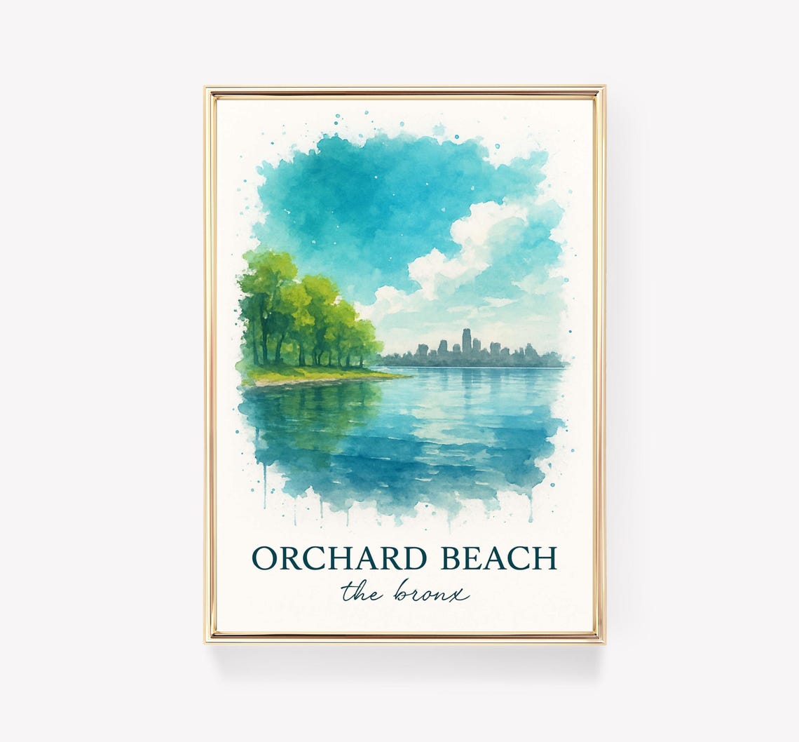 Orchard Beach Vintage Travel Poster