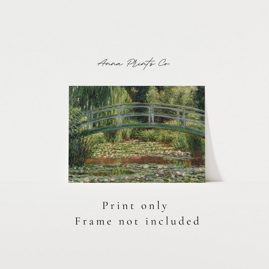 Claude Monet Water Lily Painting, Victorian Decor Art Print - Image 3