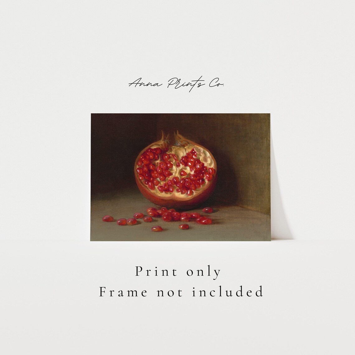 Vintage Pomegranate Still Life Art Print, Farmhouse Kitchen - Image 3