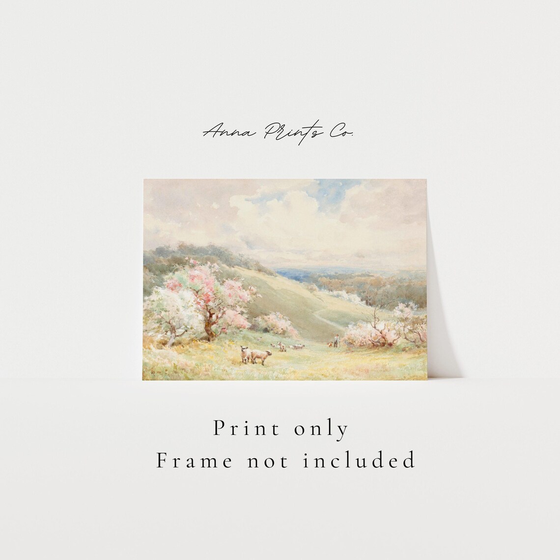 Vintage Spring Landscape Nursery Wall Art Print - Image 3