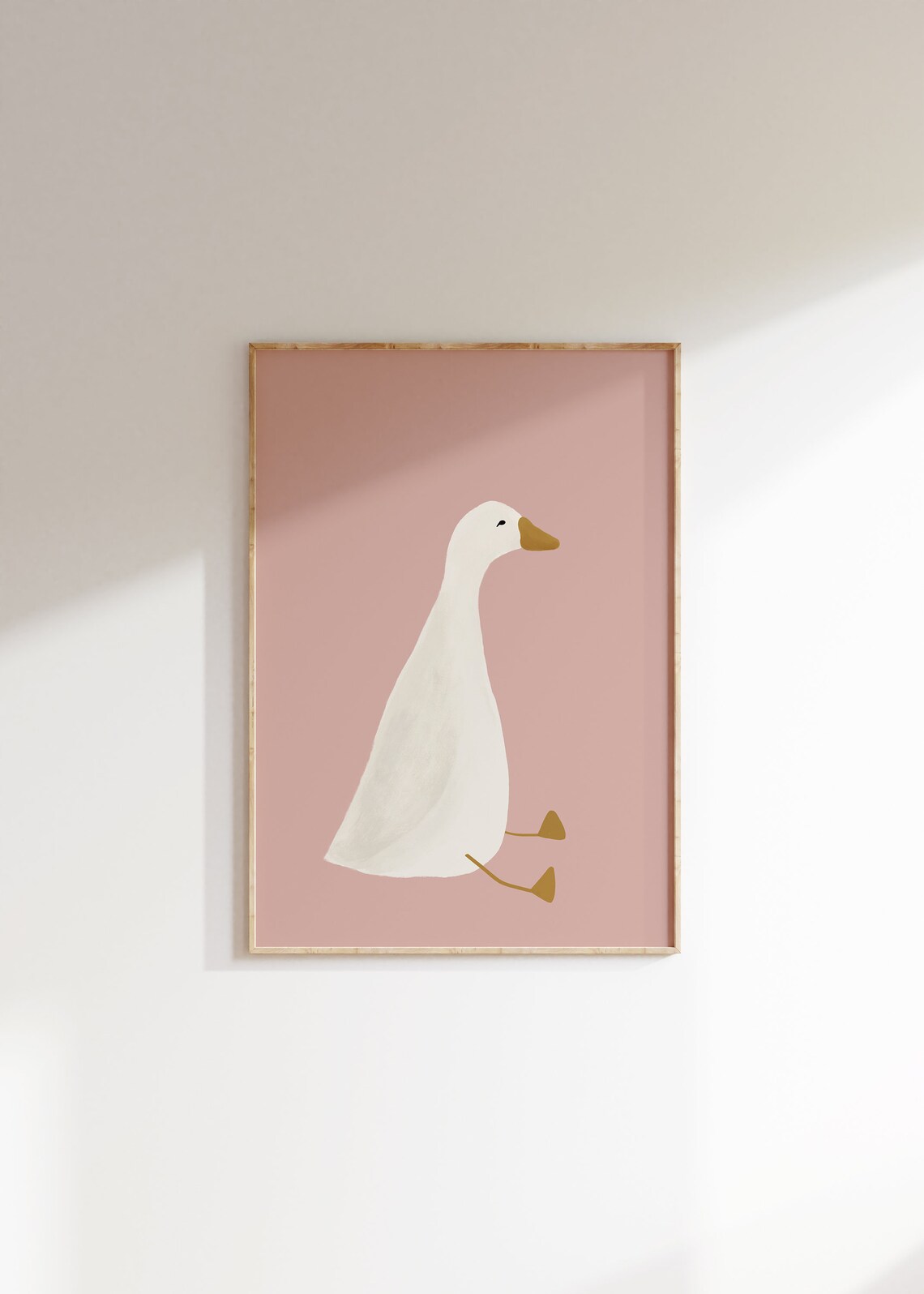 Silly Goose Nursery Poster for Girls Room