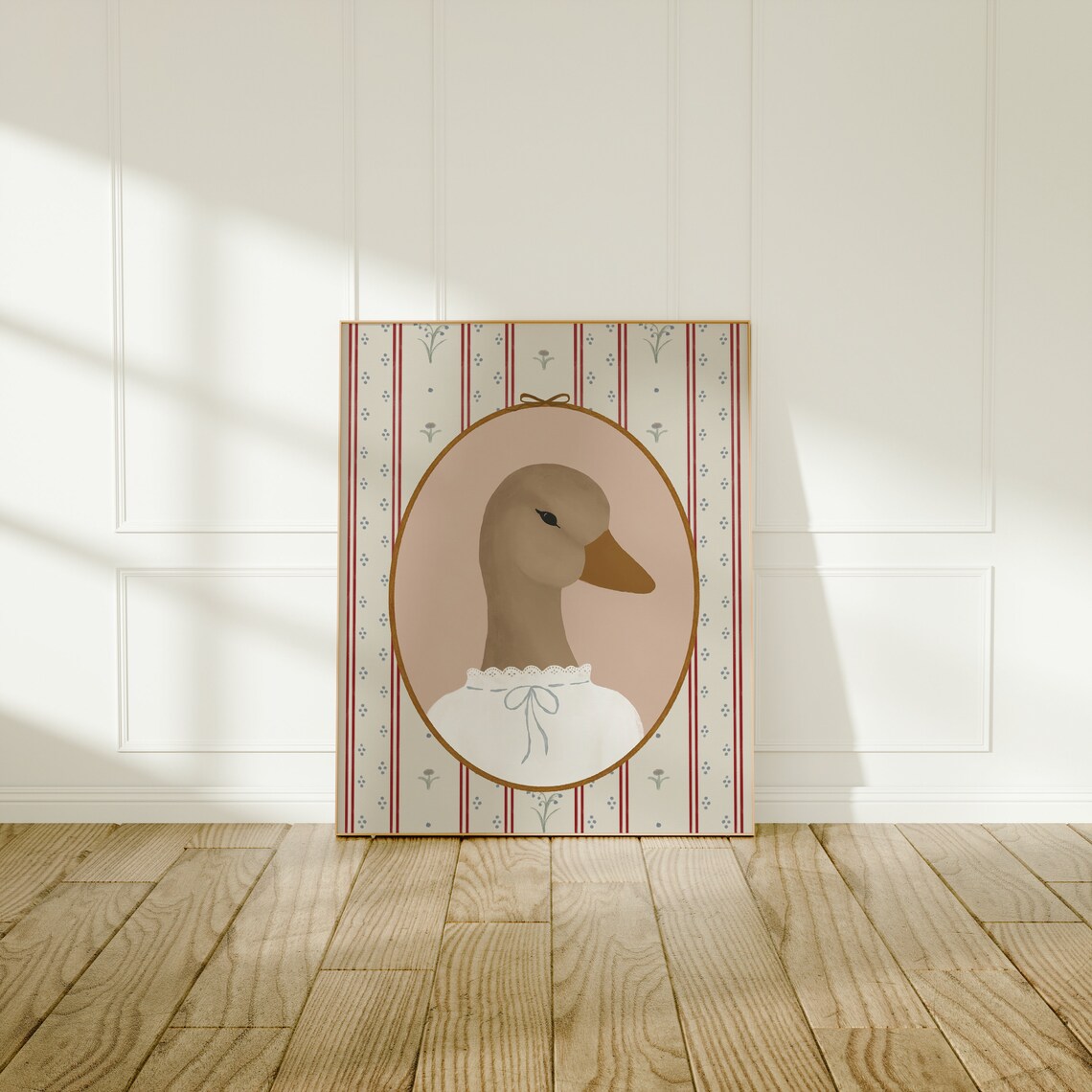 Mallard Duck Print, Vintage Cottagecore Nursery Art - Image 2