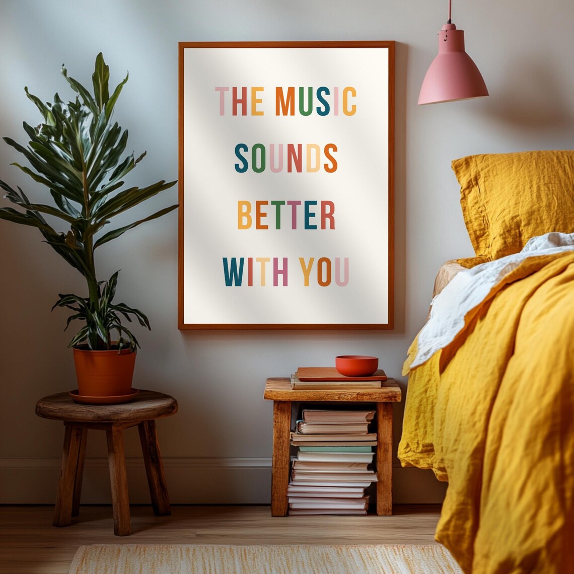 Music Sounds Better With You, Retro Art Print - Image 2