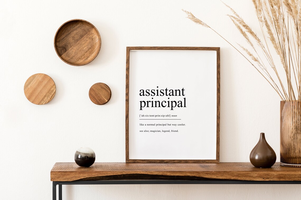 Assistant Principal Definition Art Print, Teacher Gift - Image 2