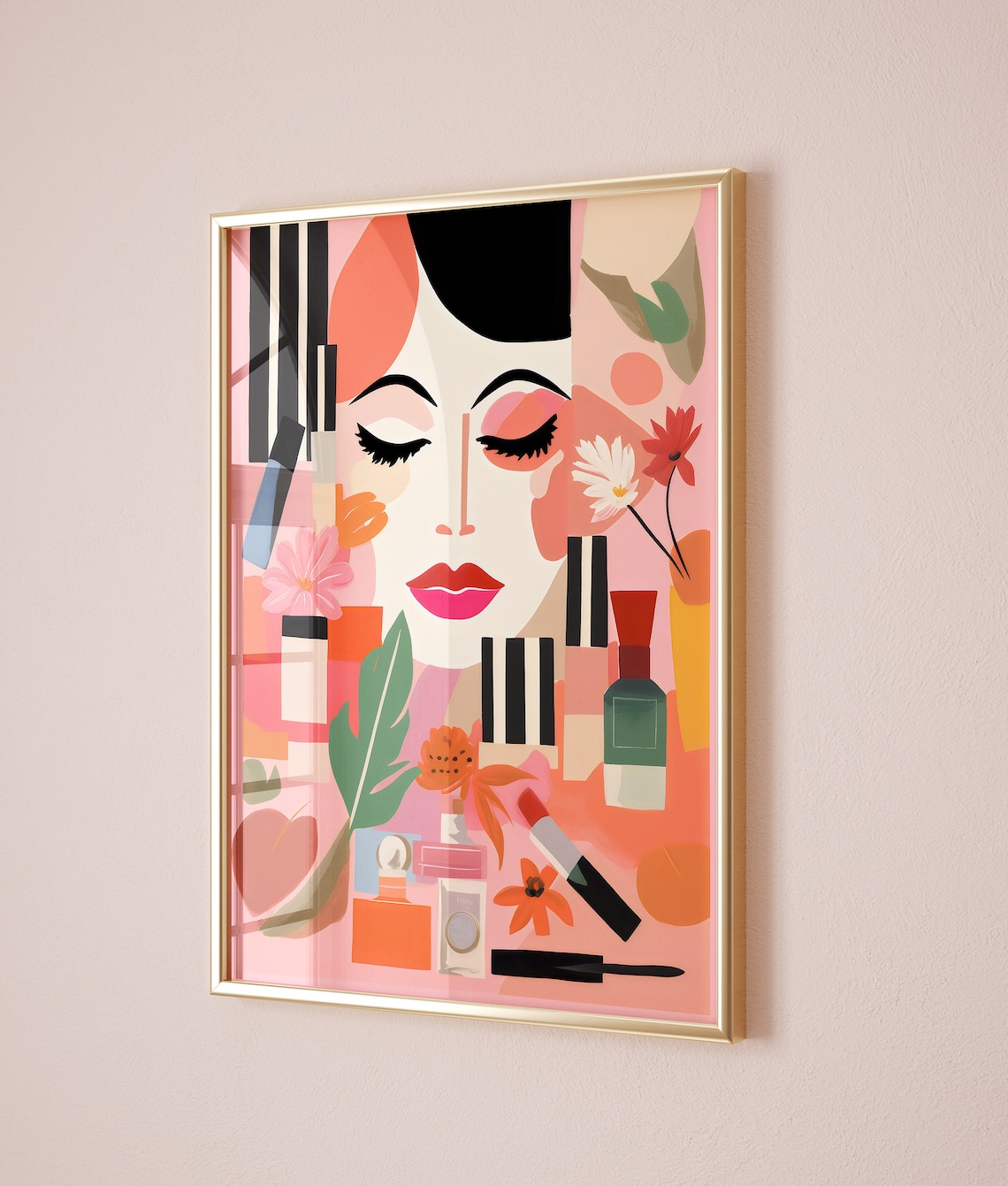 Nail Salon Prints, Colorful Preppy Aesthetic Art Print