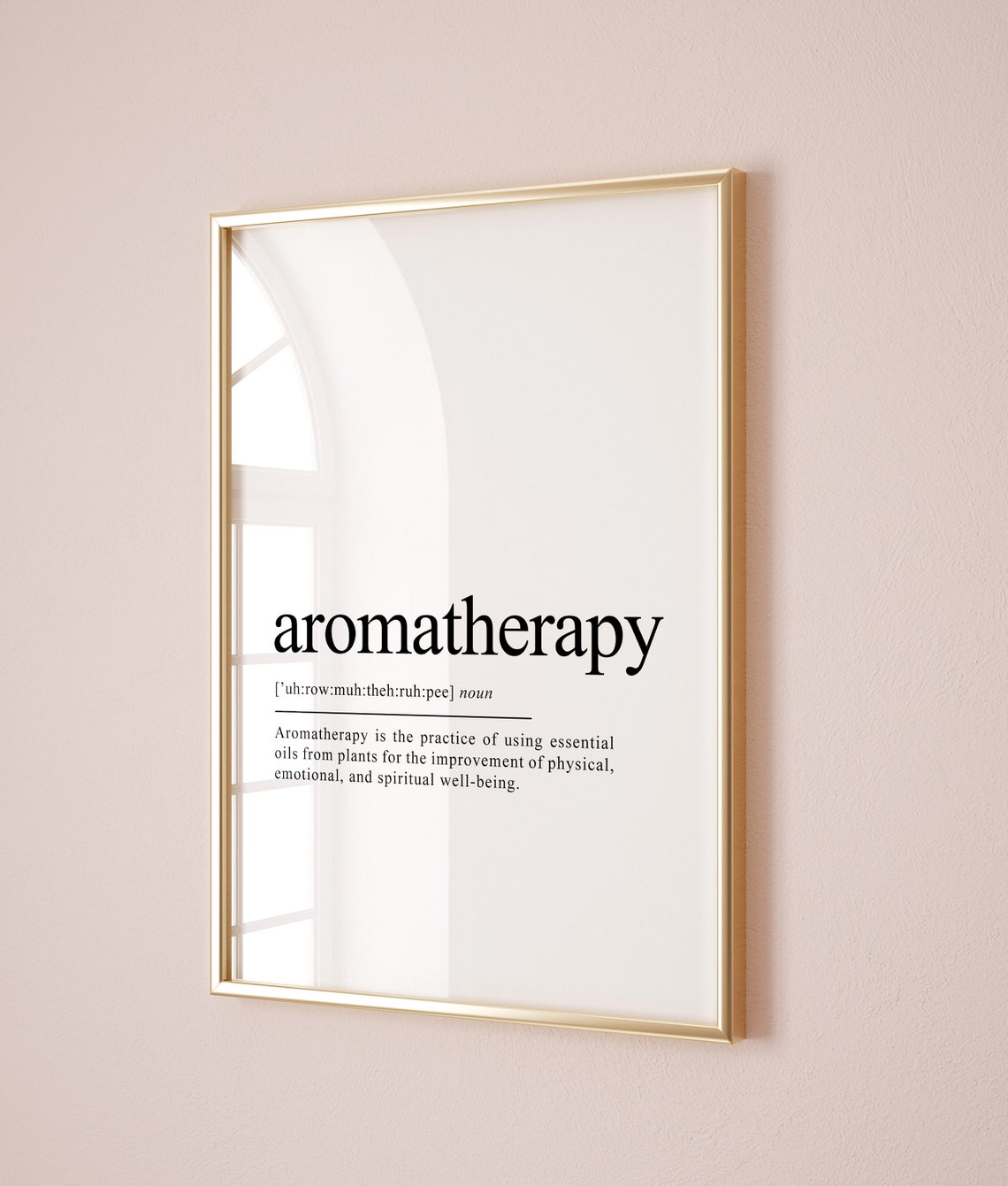 Aromatherapy Definition Essential Oils Wellness Word Art Poster - Image 2