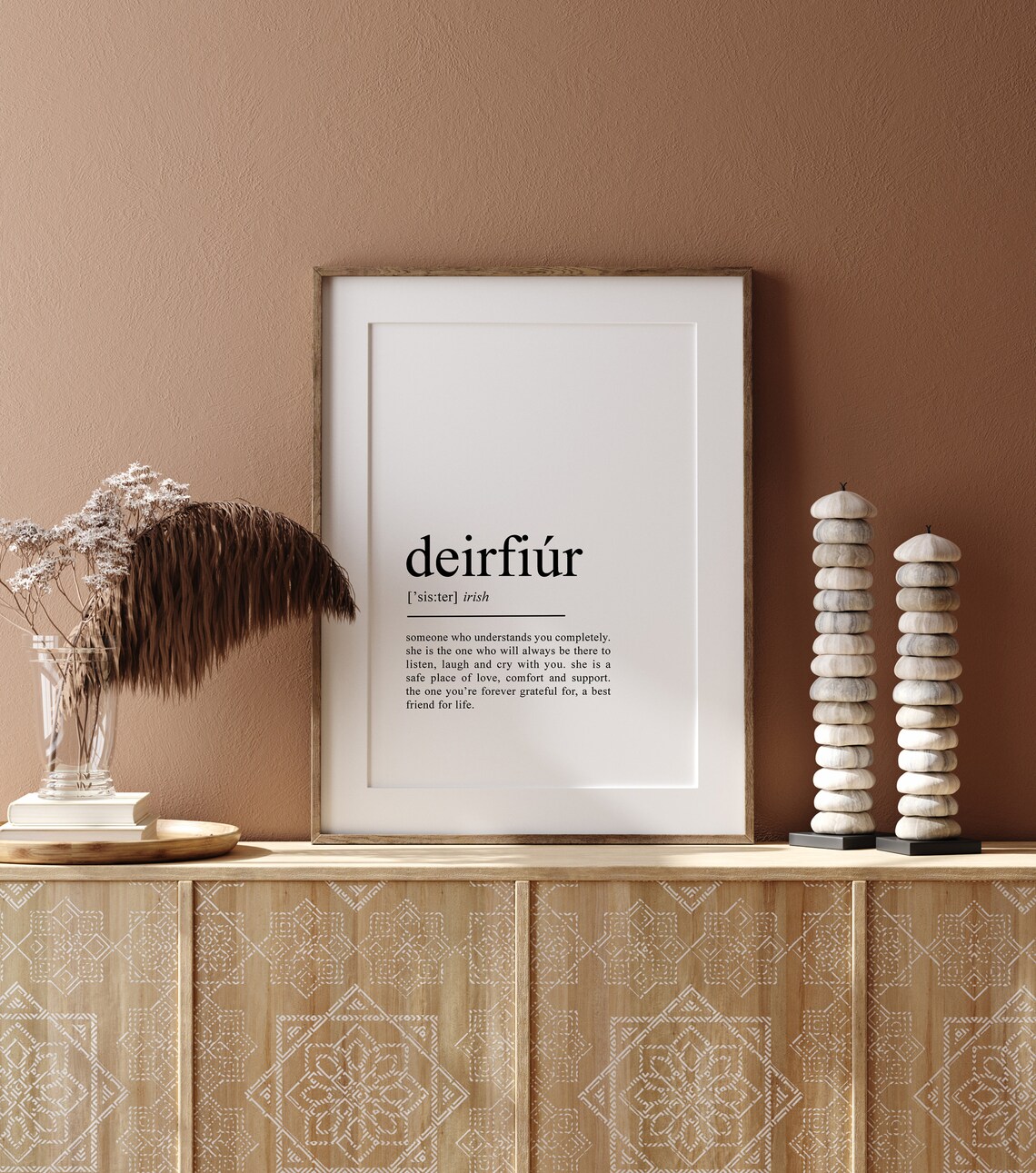 Irish Sister Definition Poster, Birthday Gift Wall Art - Image 2