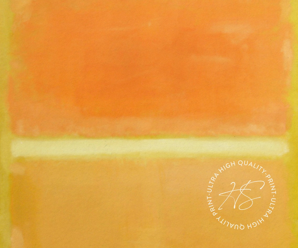 Mark Rothko Yellow Orange Light Orange 1955 Abstract Exhibition Poster - Image 4